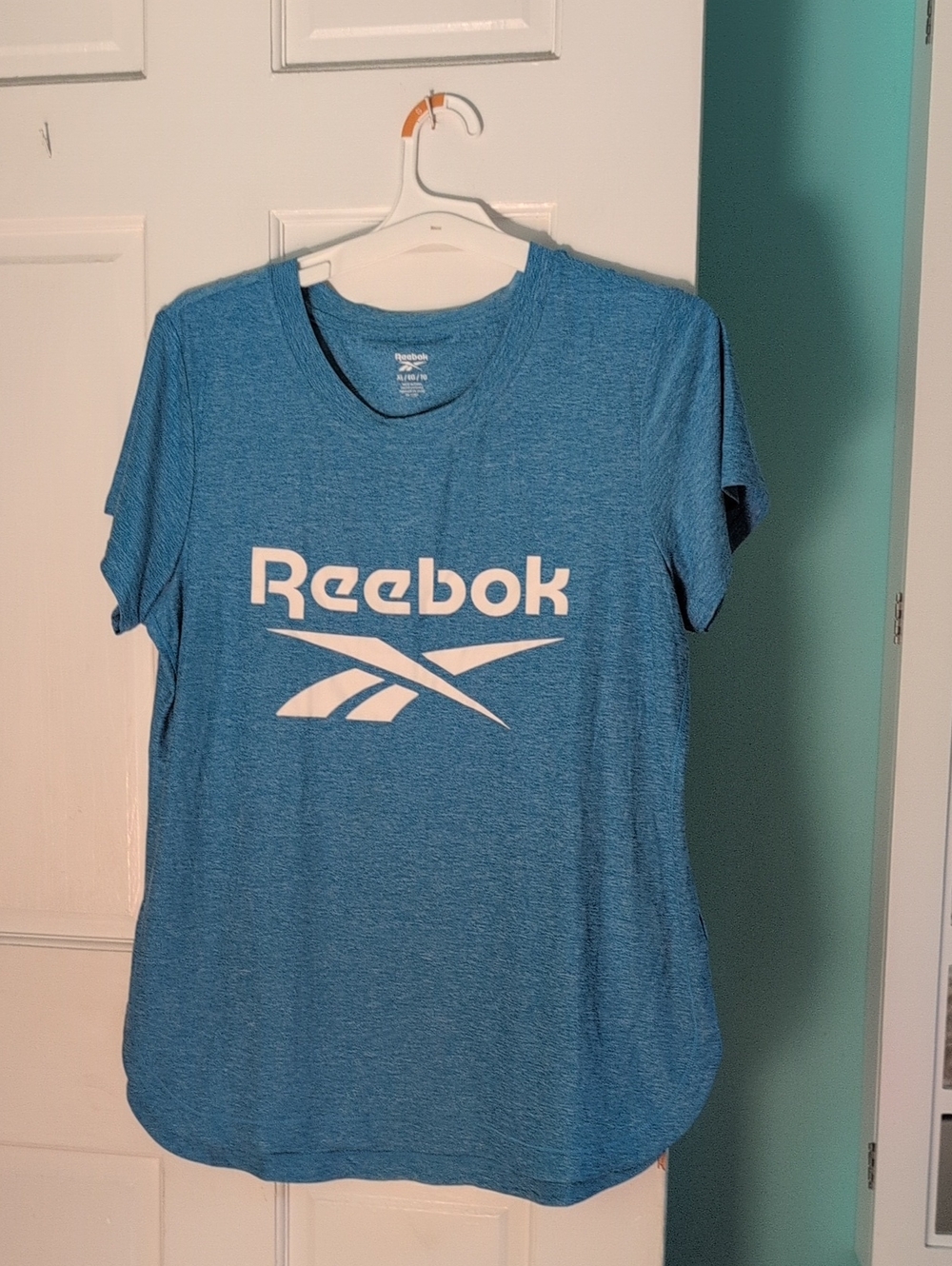 Reebok Blue Heather Logo Tee